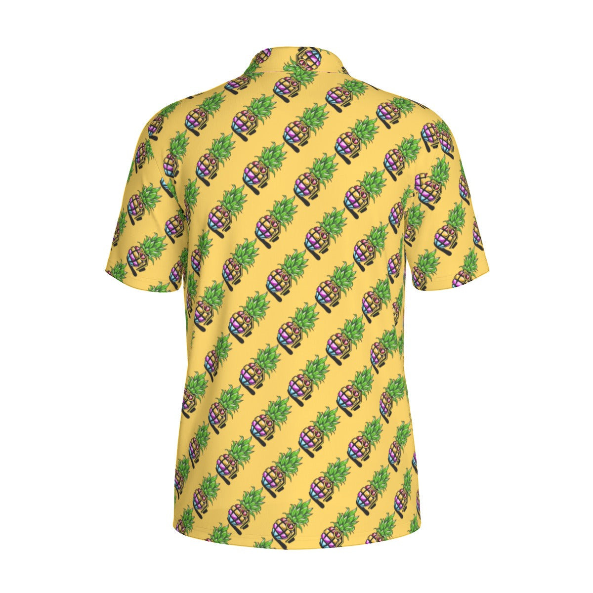 Pineapple Grenade | FlexFit Polo | Pineapple Yellow